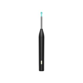 Professions Ear Picking Stick Smart Visual Wi-Fi Visible Ear Wax Elimination Spoon USB P3 (Color: Black)